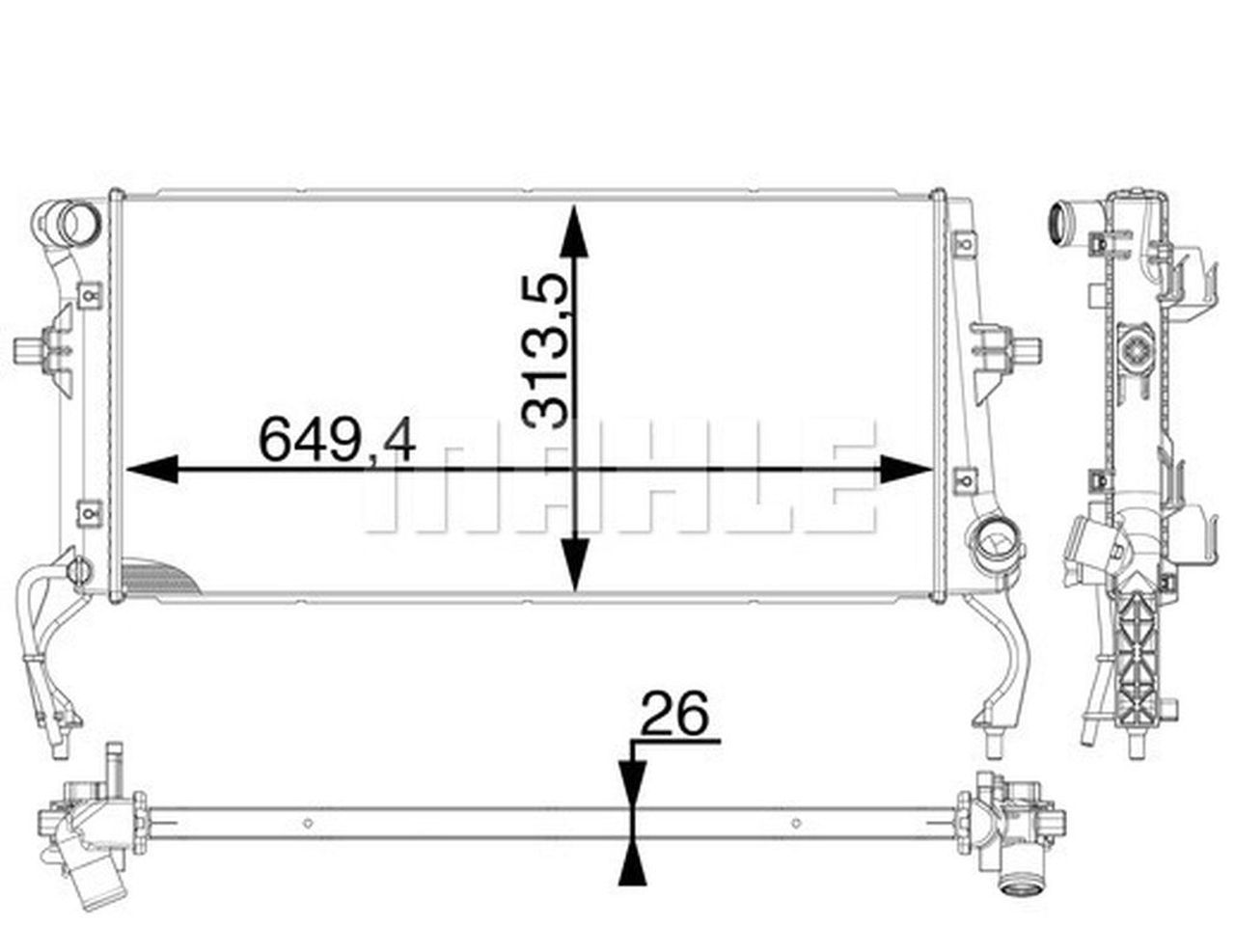 MAHLE PC Radiator CR1975000P