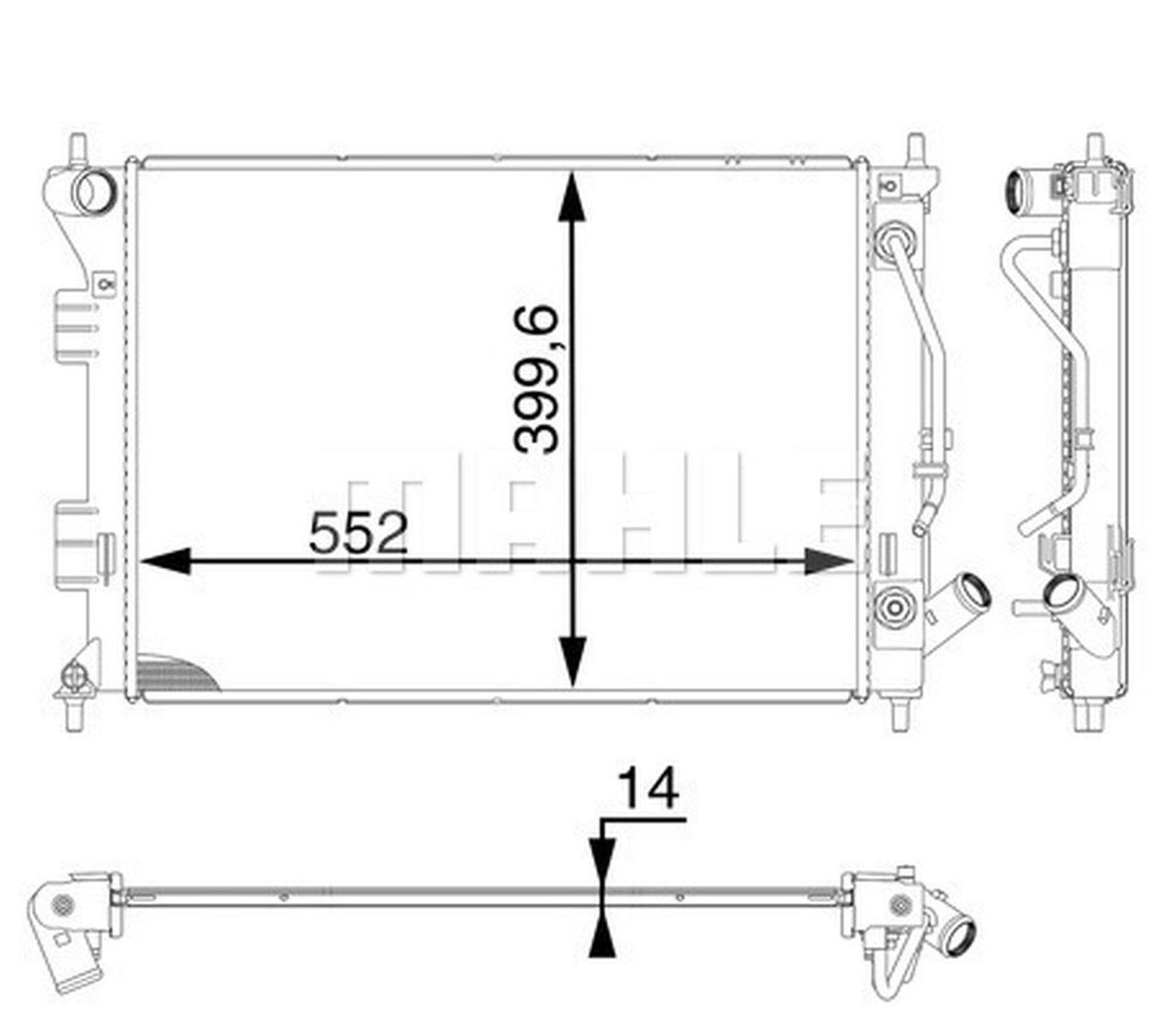 MAHLE PC Radiator CR1976000P
