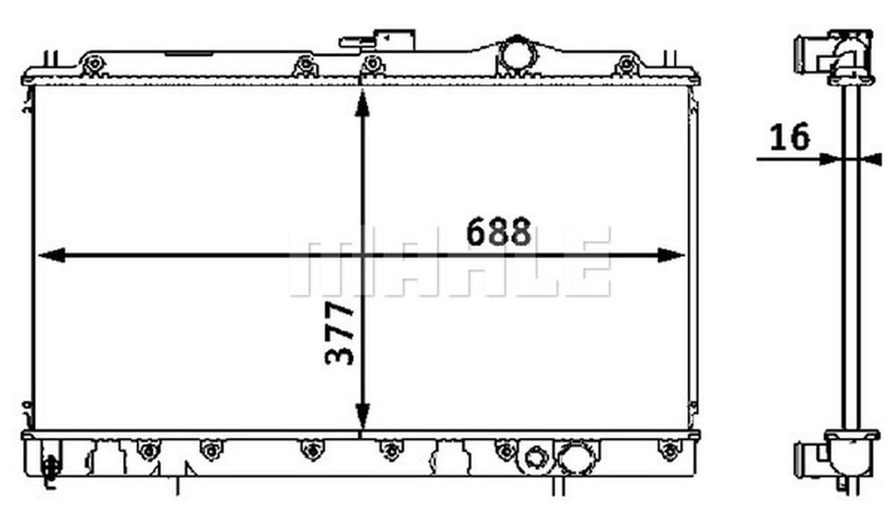 MAHLE PC Radiator CR197000S