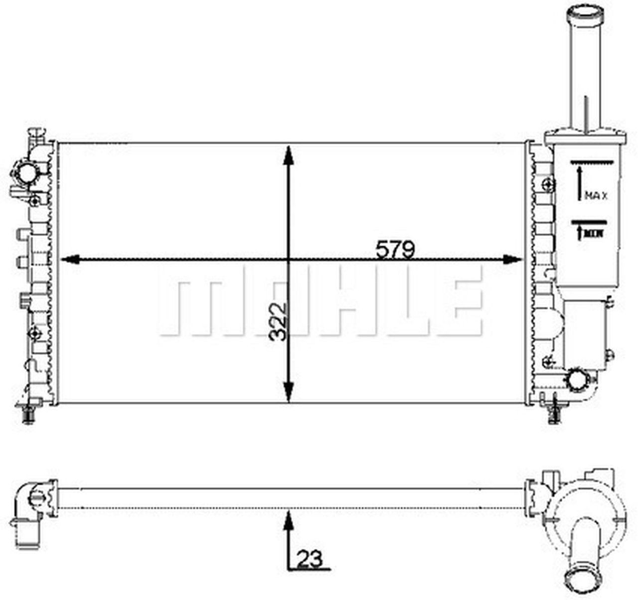 MAHLE PC Radiator CR2037000S