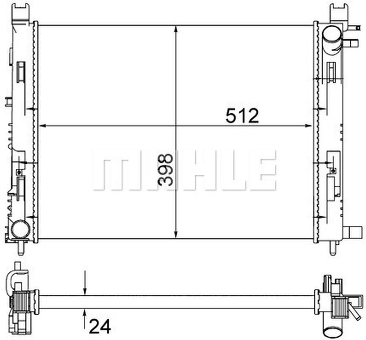 MAHLE PC Radiator CR2166001S
