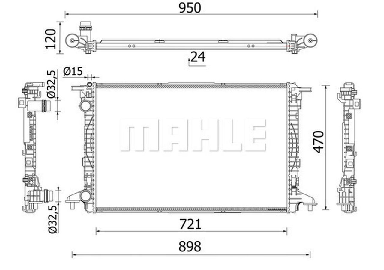MAHLE Coolant Radiator CR2179000S