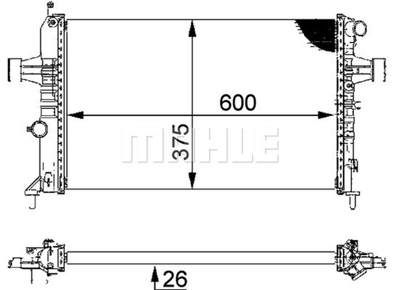 MAHLE PC Radiator CR227000P