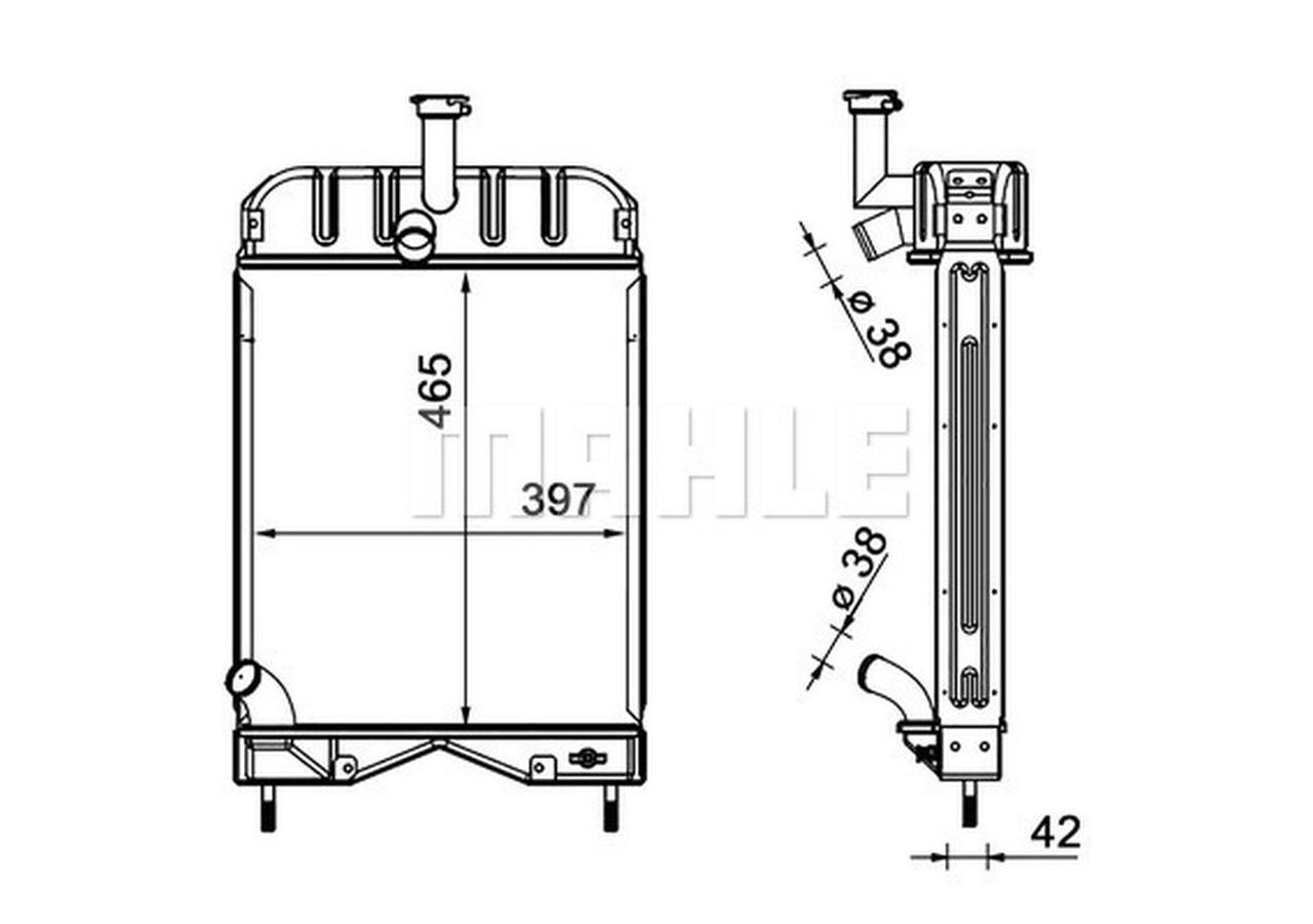 MAHLE Coolant Radiator CR2332000S
