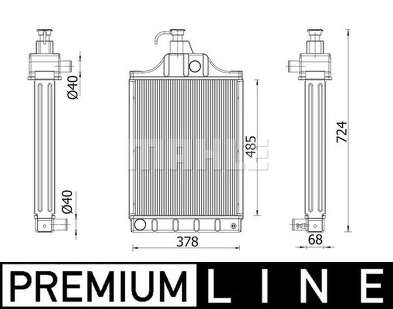 MAHLE Premium Line Coolant Radiator CR2399000P