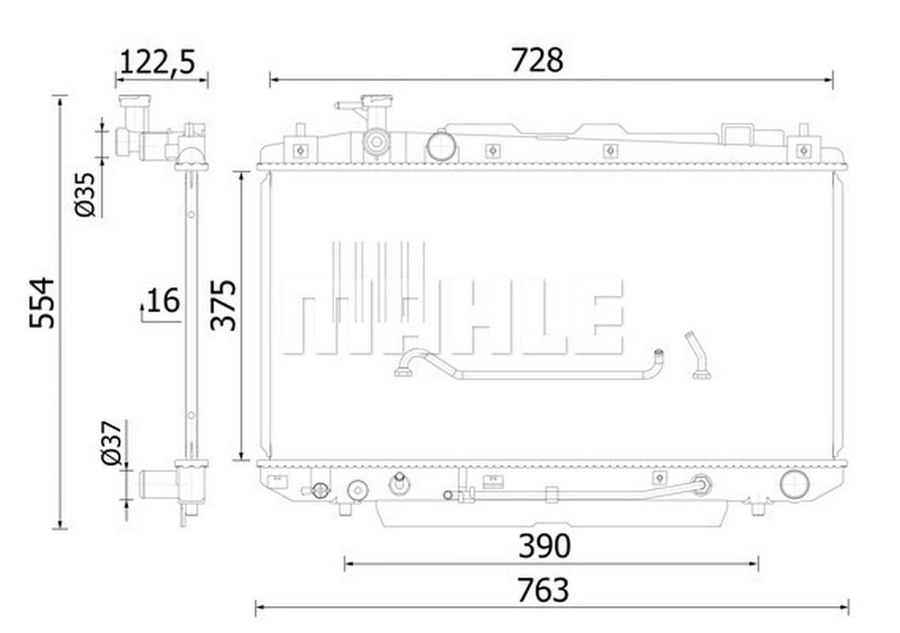 MAHLE Coolant Radiator CR2422000S