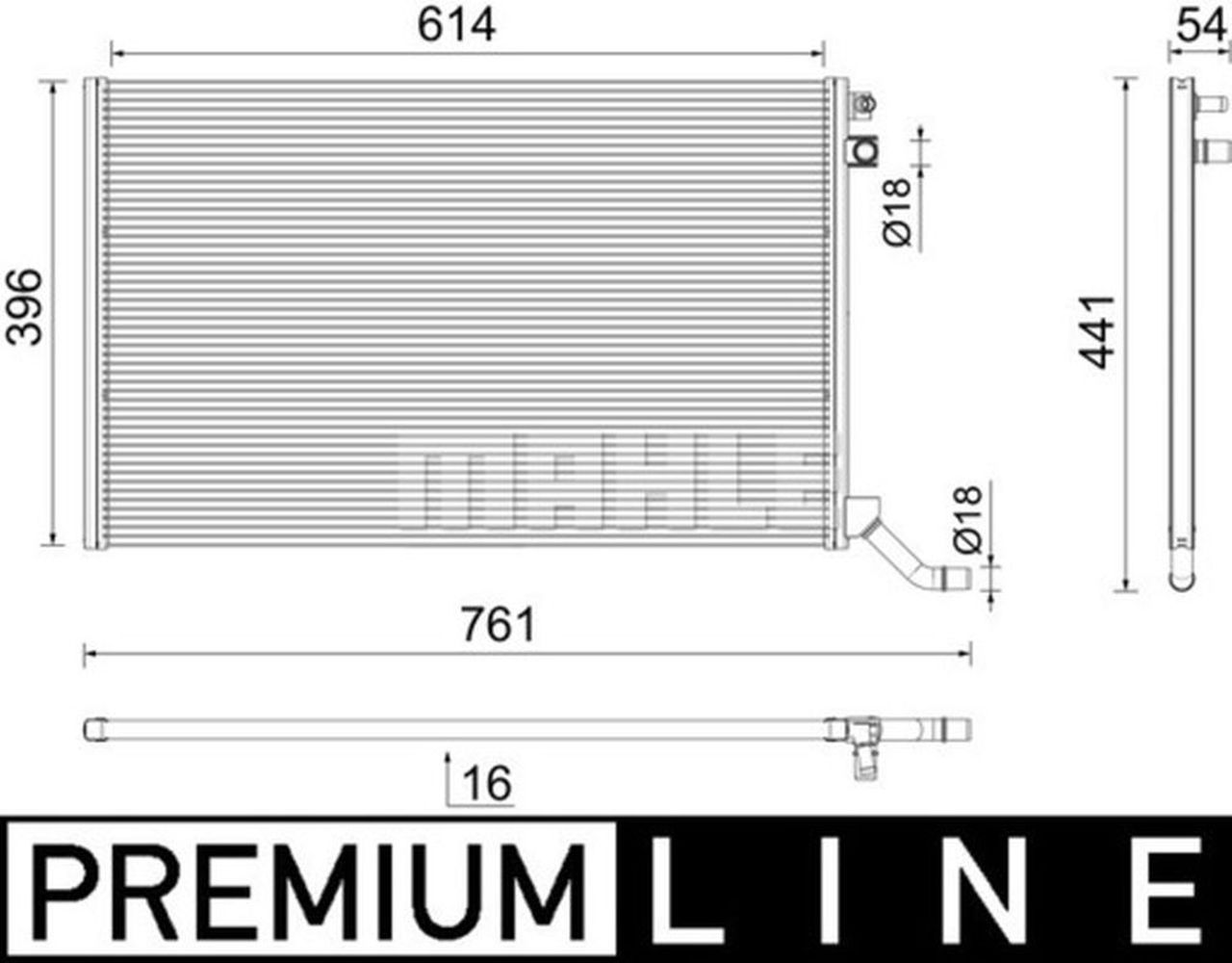 MAHLE Premium Line Coolant Radiator CR2445000P