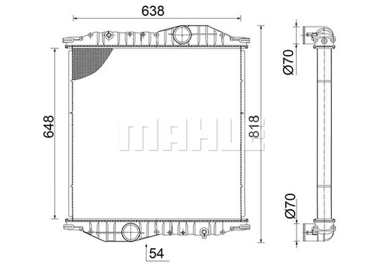 MAHLE Coolant Radiator CR2586000S