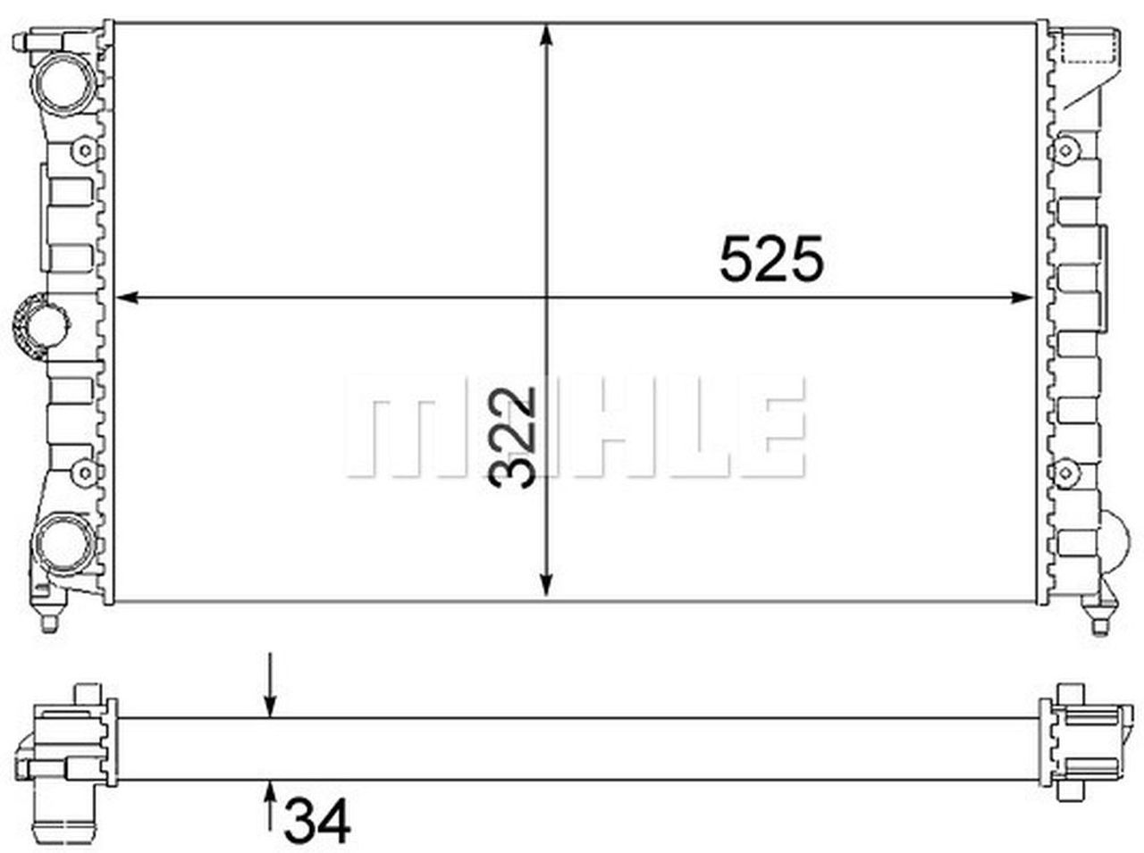 MAHLE PC Radiator CR350000S