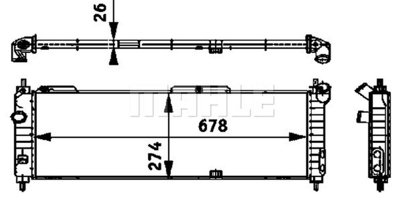 MAHLE PC Radiator CR355000P