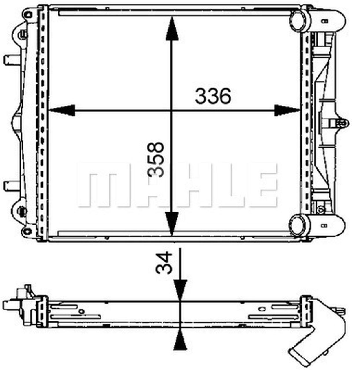 MAHLE PC Radiator CR370000S