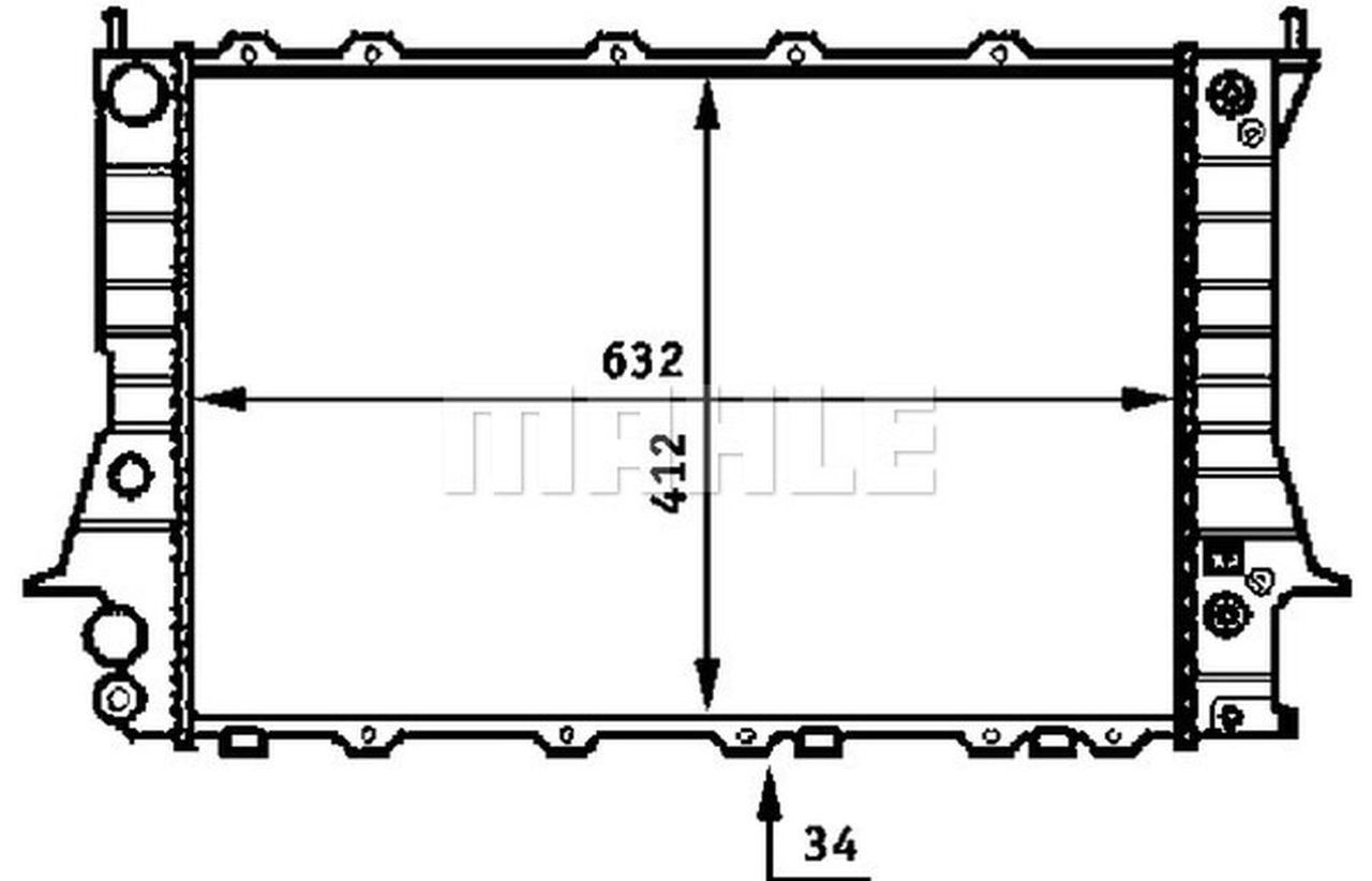 MAHLE PC Radiator CR413000S