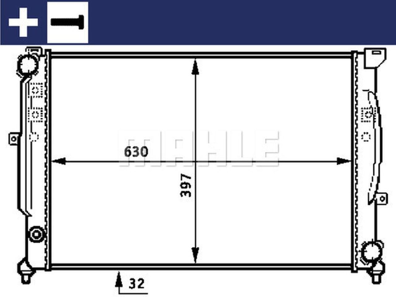 MAHLE PC Radiator CR423000S