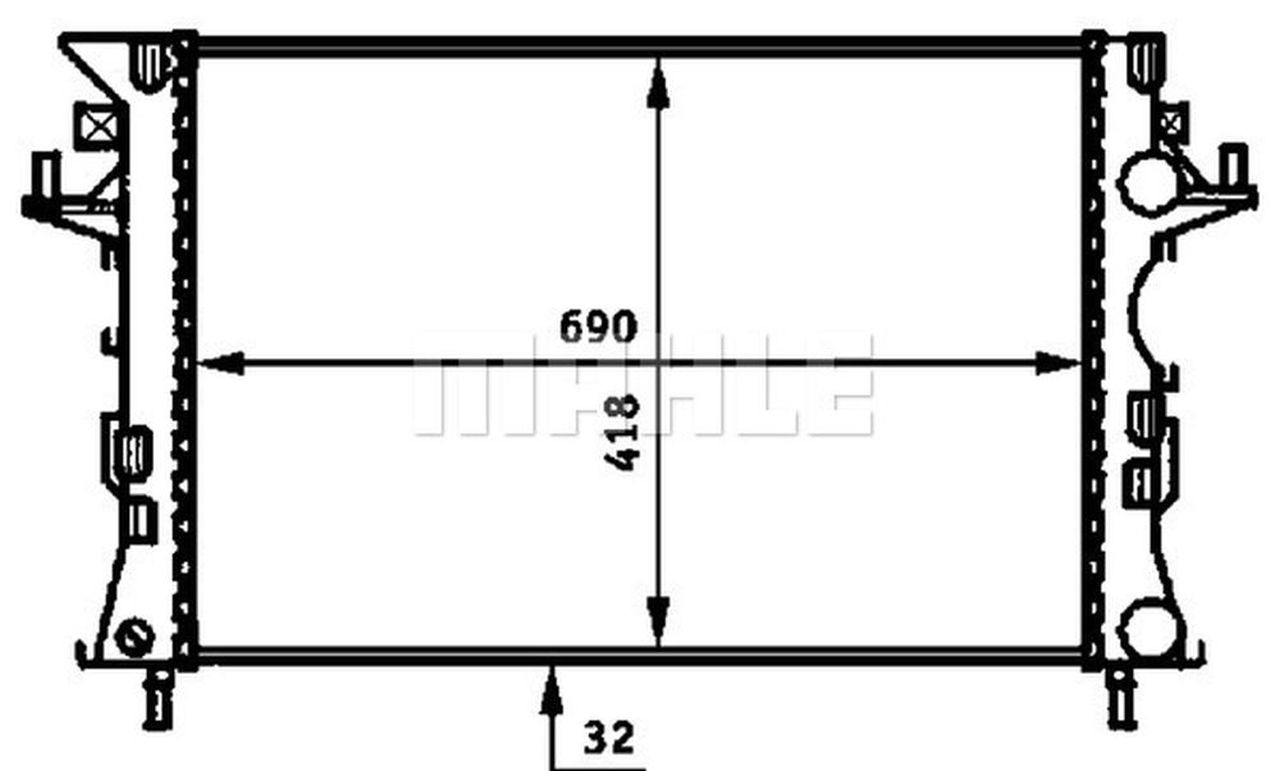 MAHLE PC Radiator CR461000P