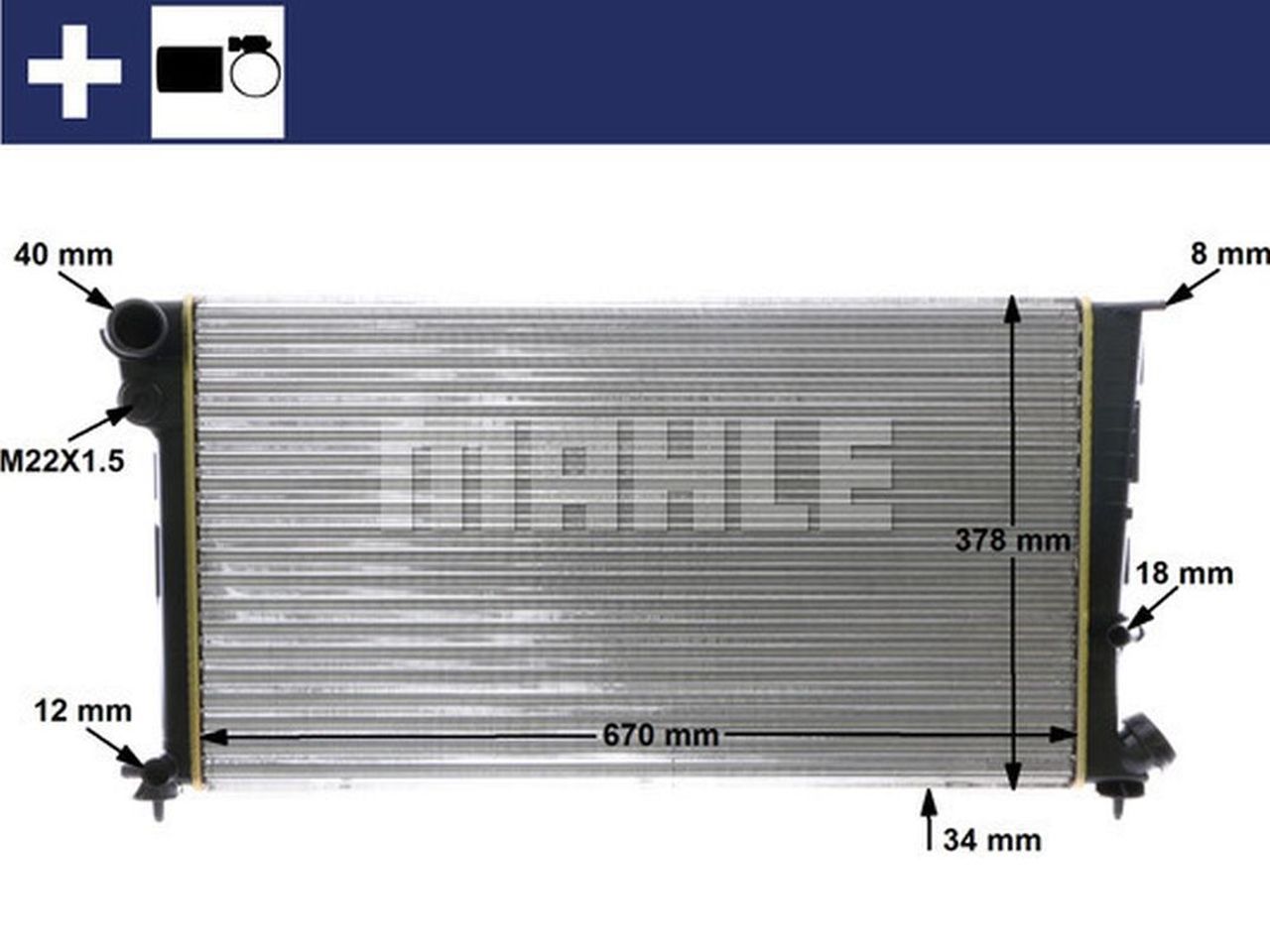 MAHLE PC Radiator CR471000S