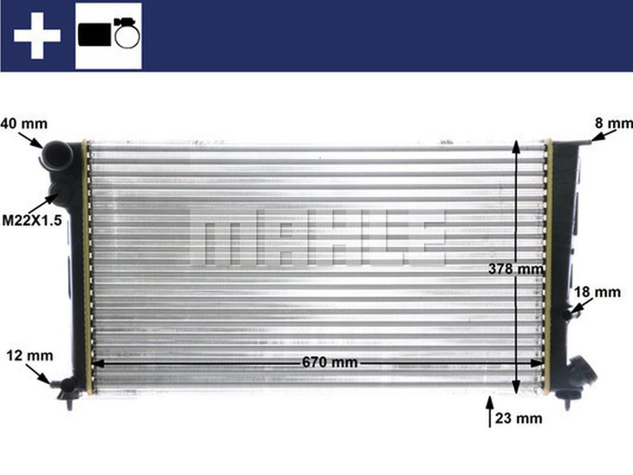 MAHLE LCV Radiator CR475000S