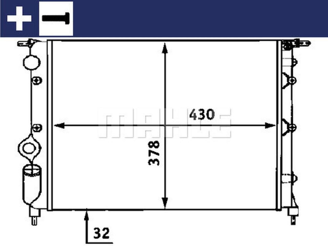 MAHLE PC Radiator CR476000S