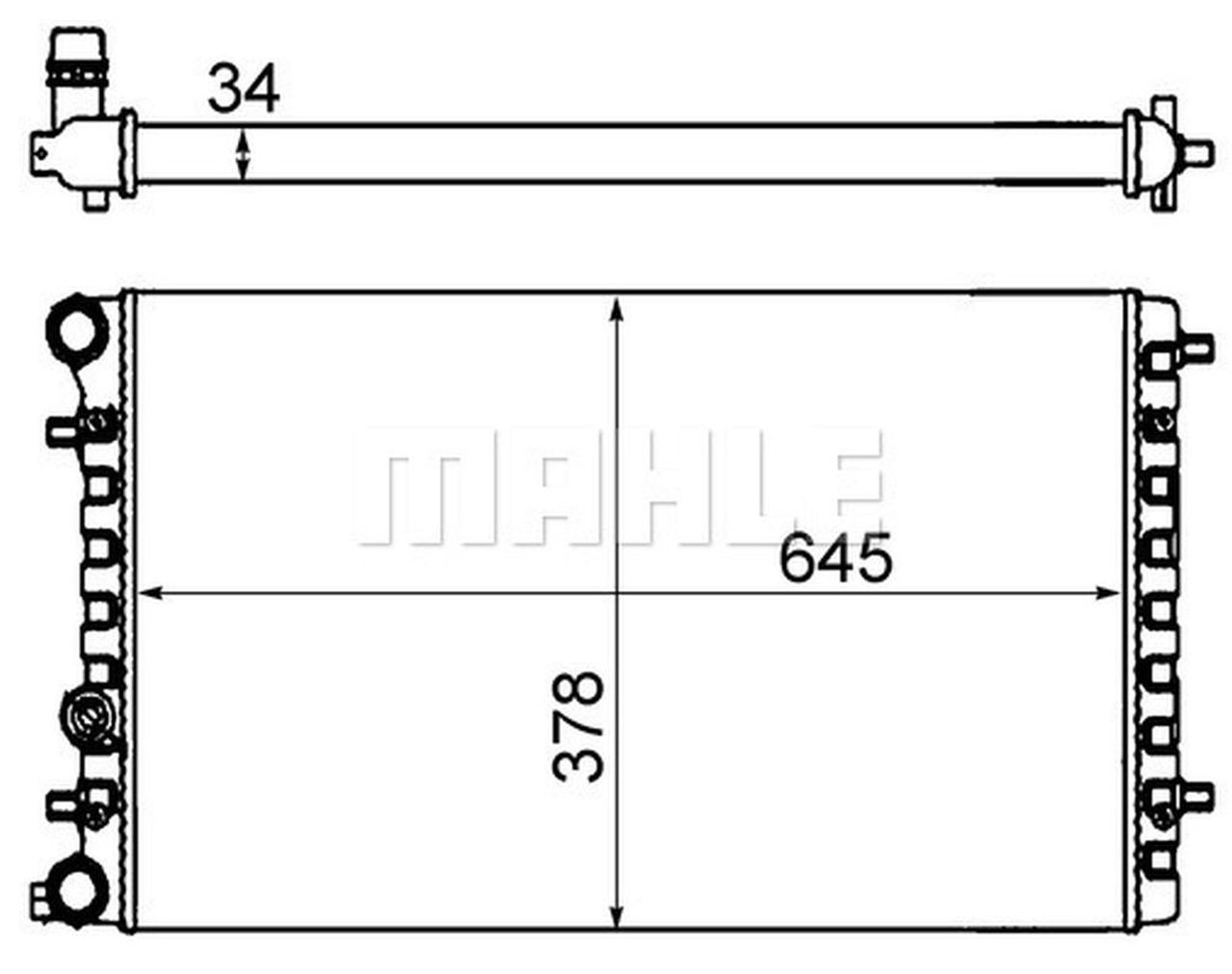 MAHLE PC Radiator CR477001S
