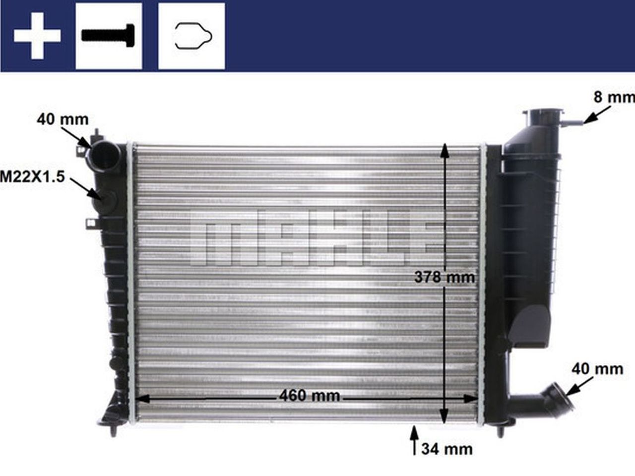 MAHLE PC Radiator CR478000S