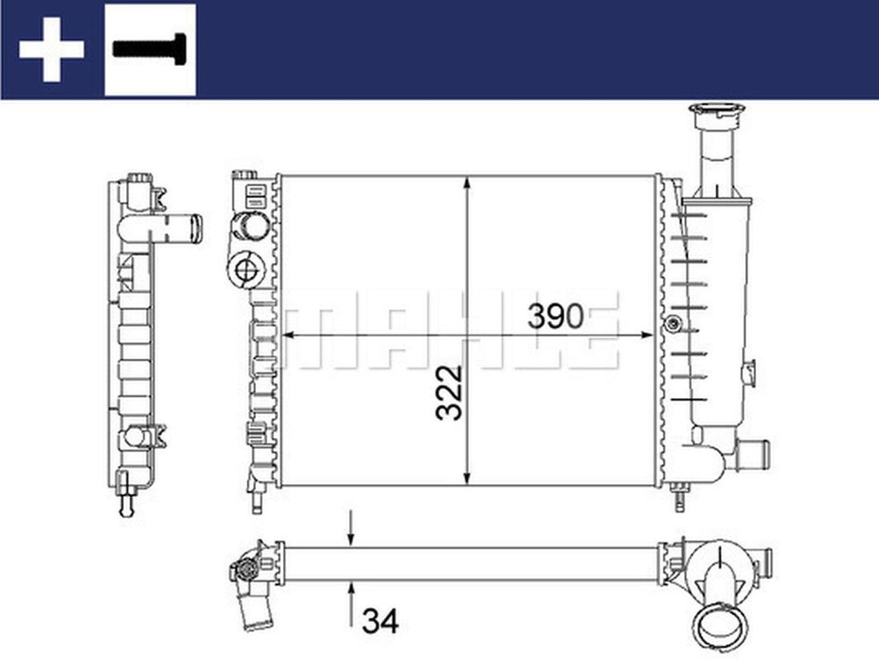 MAHLE PC Radiator CR491000S