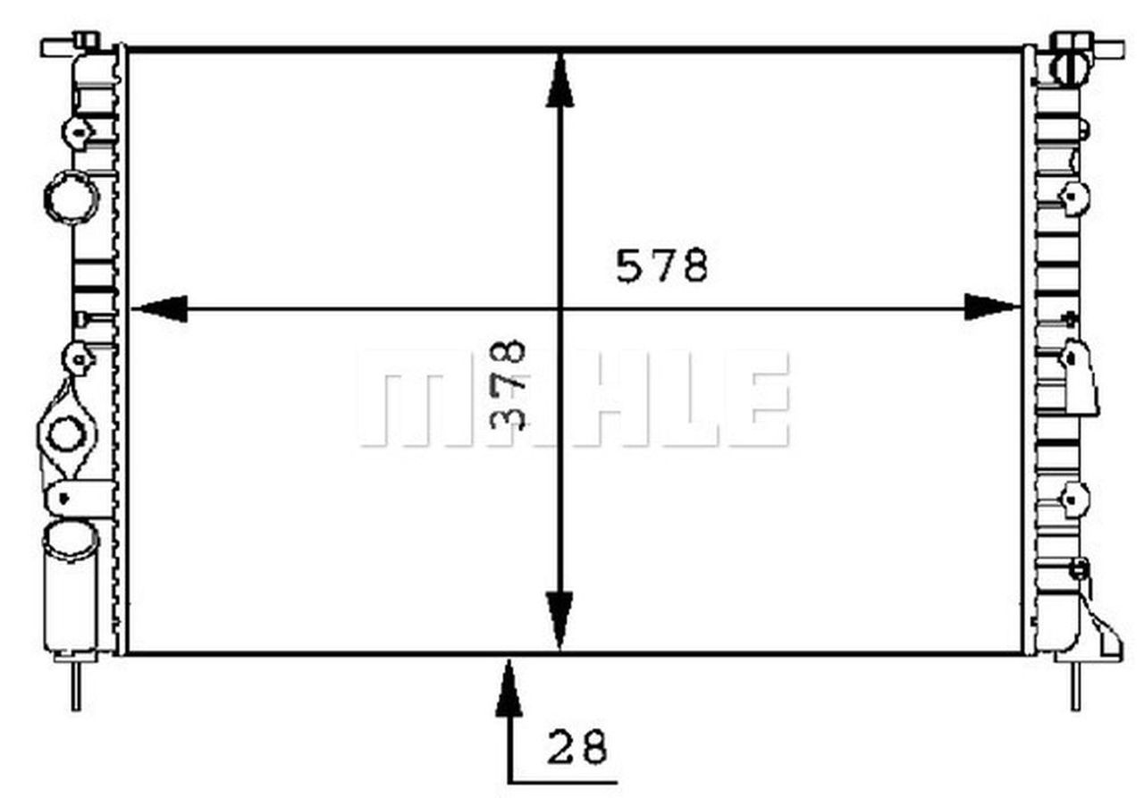 MAHLE PC Radiator CR494000S