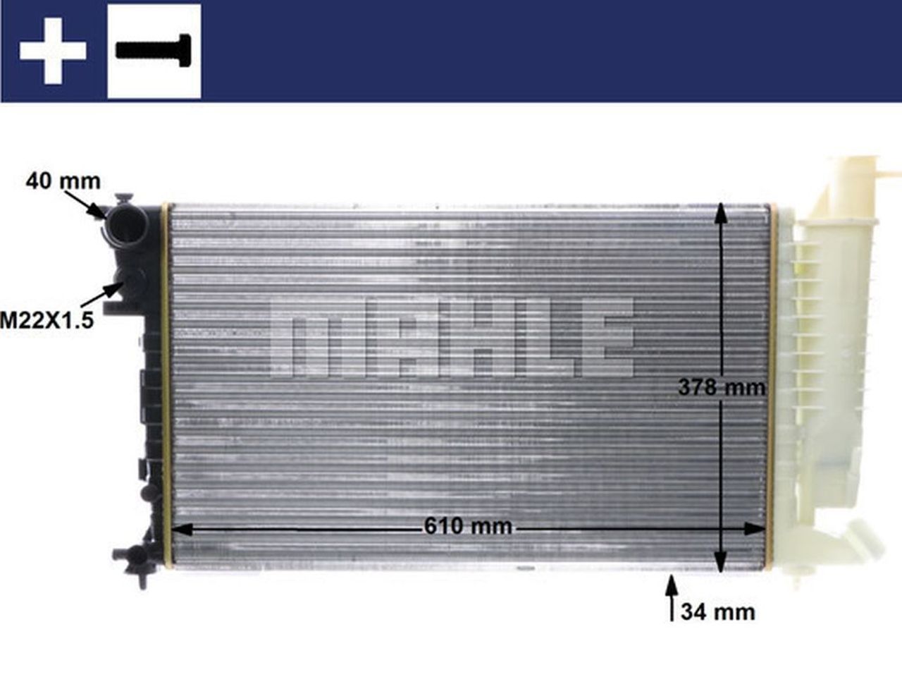 MAHLE PC Radiator CR497000S