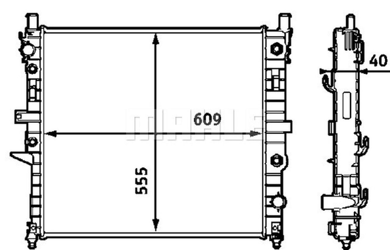 MAHLE PC Radiator CR553000S