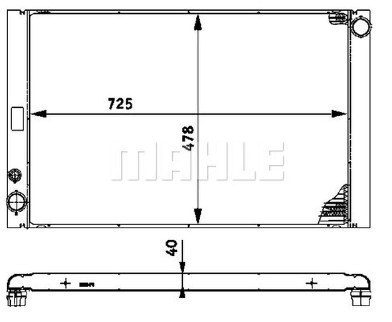 MAHLE PC Radiator CR575000P