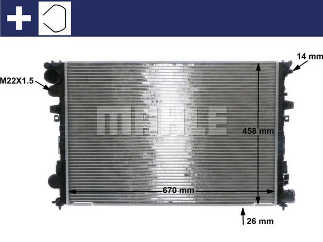 MAHLE PC Radiator CR587000S