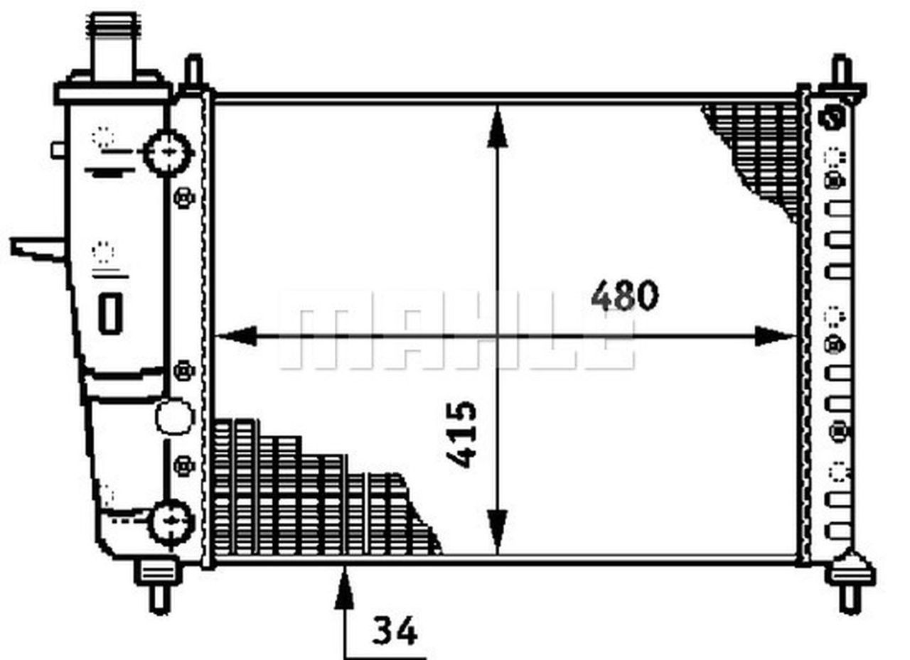 MAHLE PC Radiator CR599000S