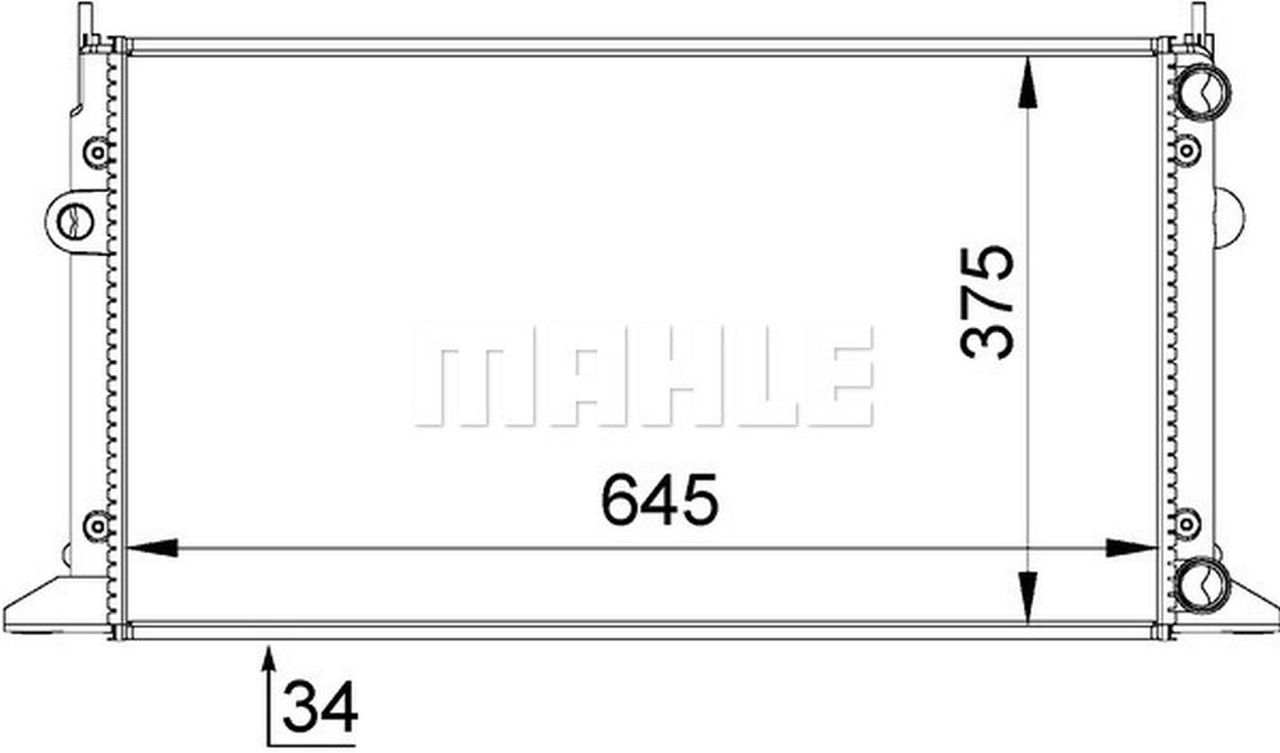 MAHLE PC Radiator CR607000S