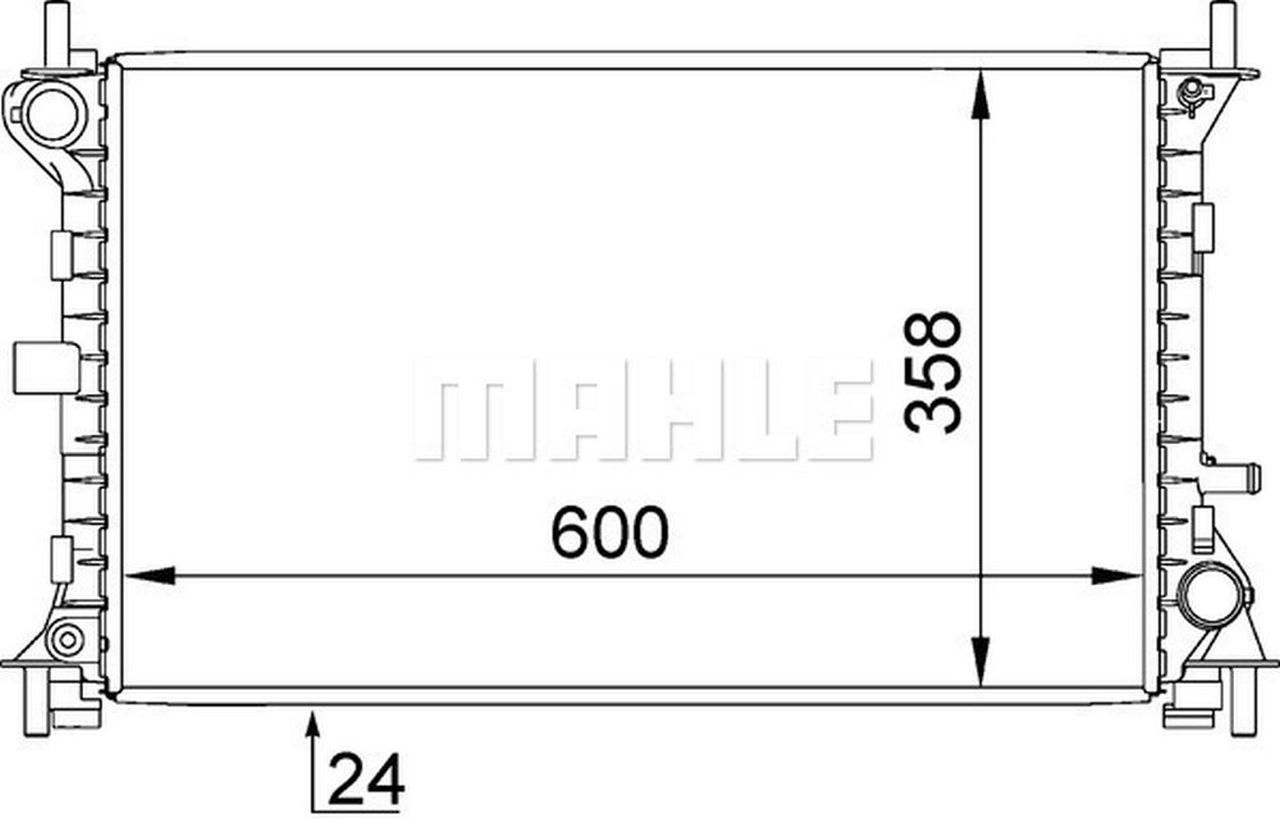 MAHLE PC Radiator CR628000S