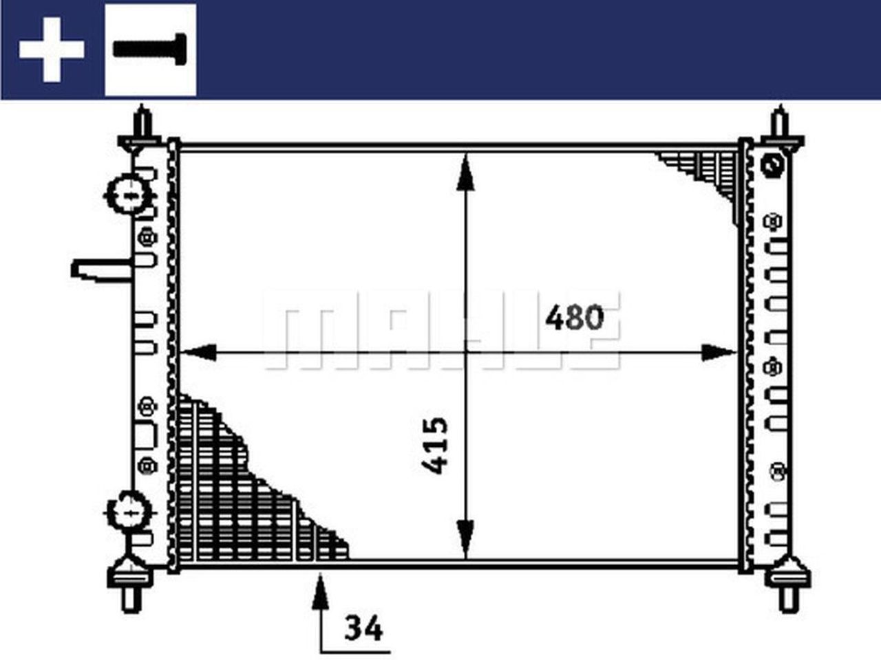 MAHLE PC Radiator CR631000S