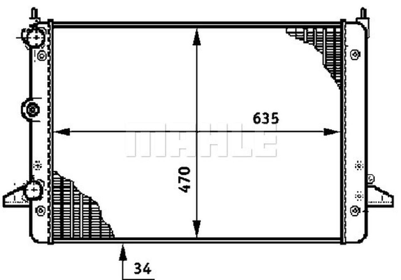 MAHLE PC Radiator CR640000S