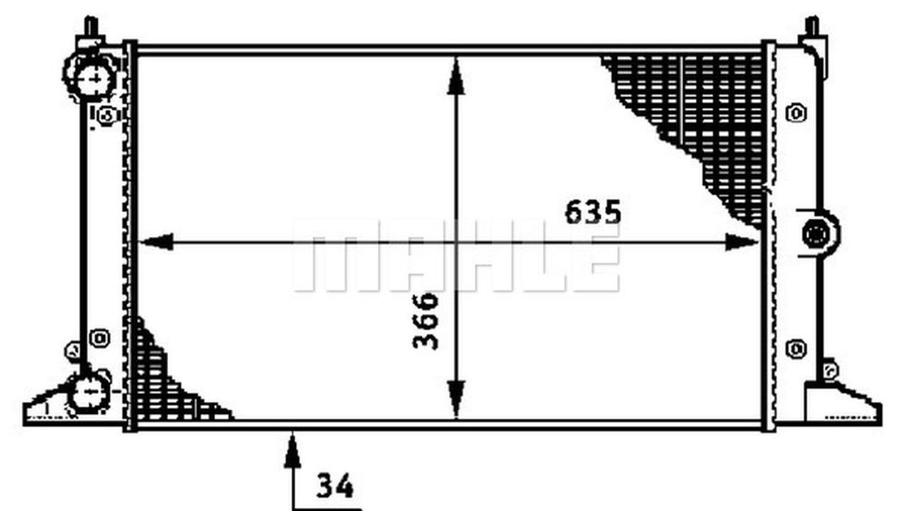 MAHLE PC Radiator CR641000S