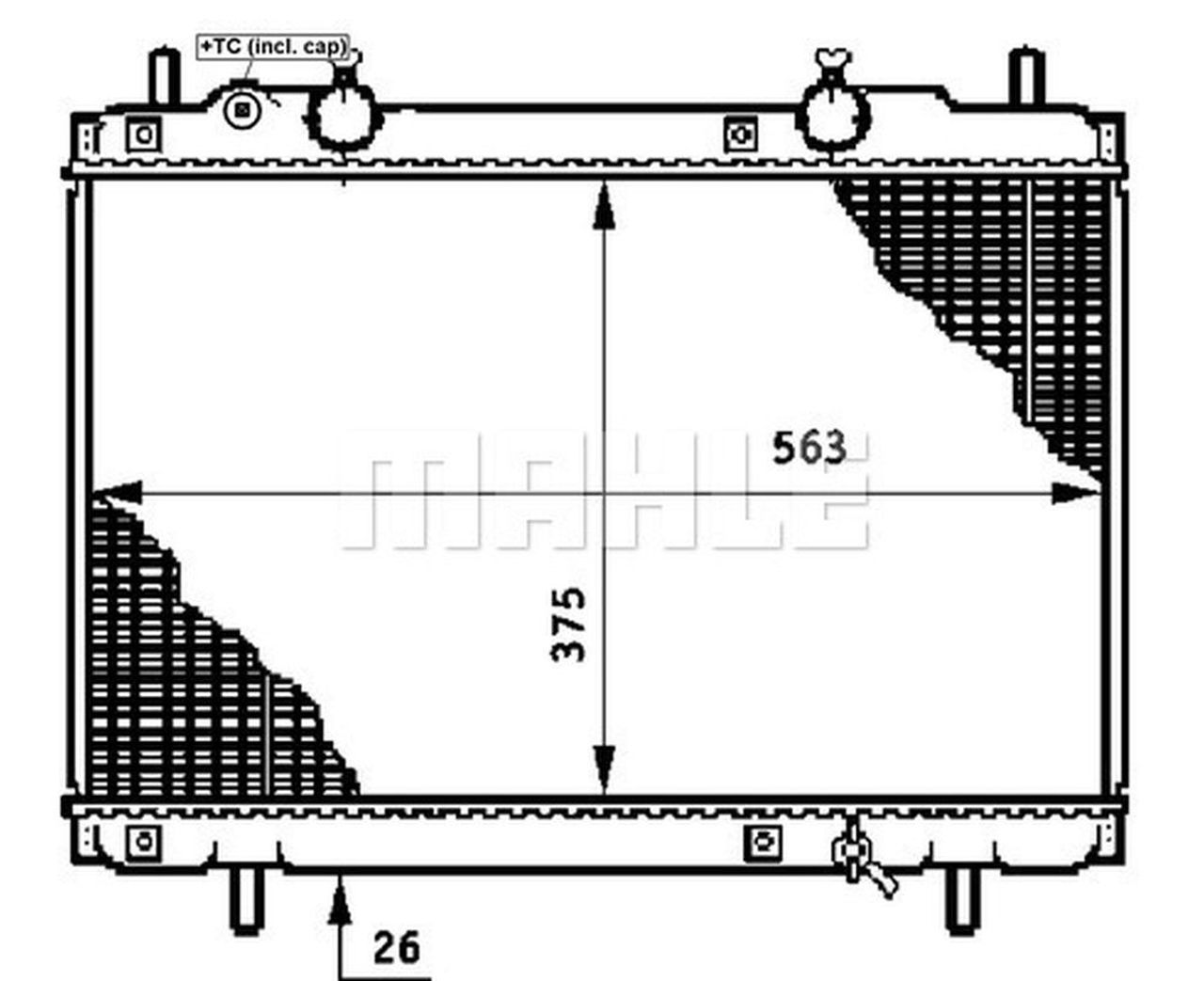 MAHLE PC Radiator CR656000S