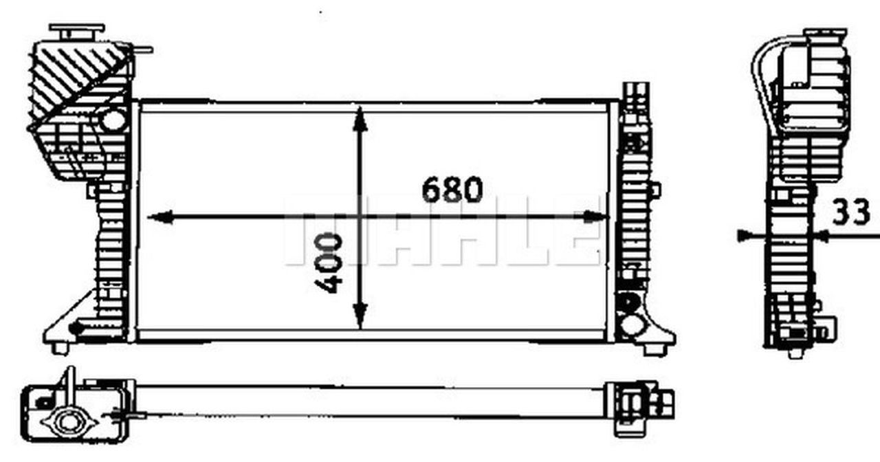 MAHLE LCV Radiator CR667000S
