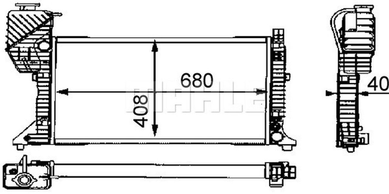 MAHLE LCV Radiator CR682000S