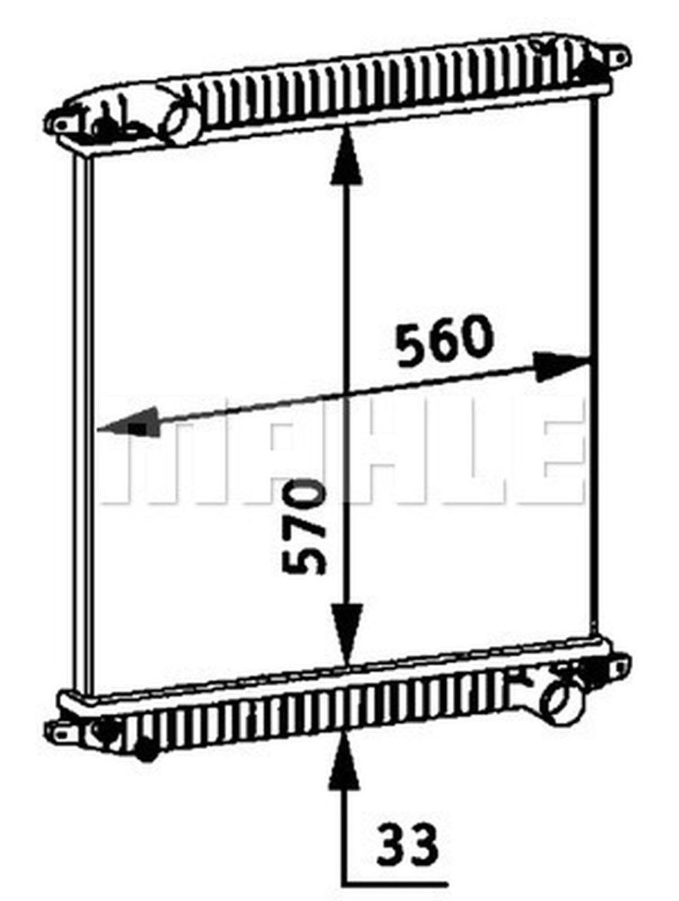 MAHLE Truck/Bus Radiator CR703000P