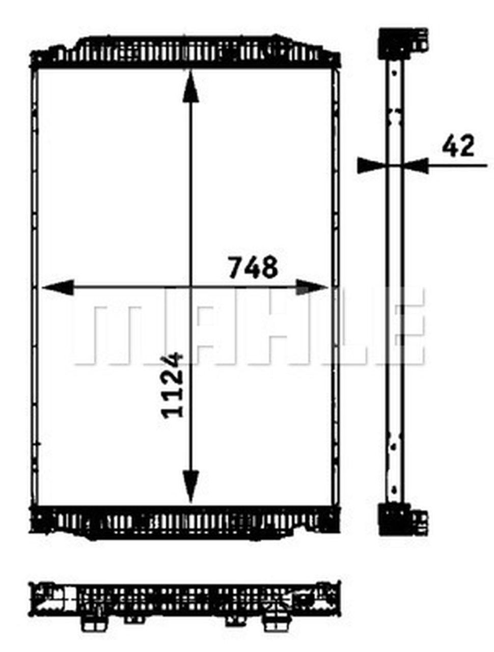 MAHLE Truck/Bus Radiator CR705000P
