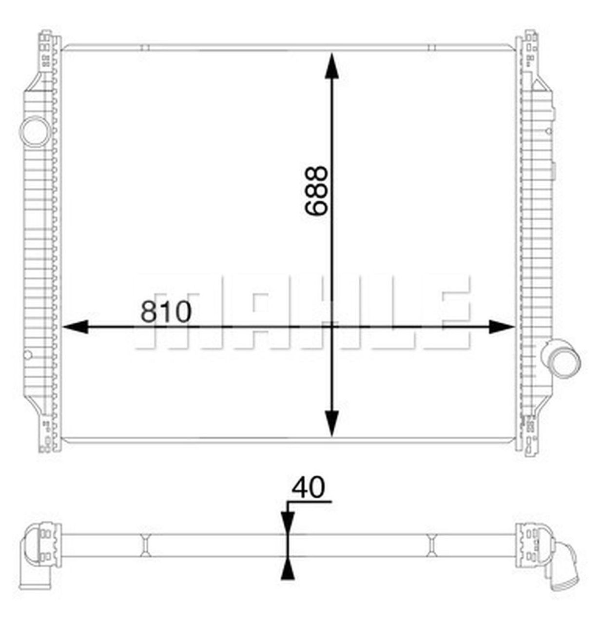 MAHLE Truck/Bus Radiator CR709000S