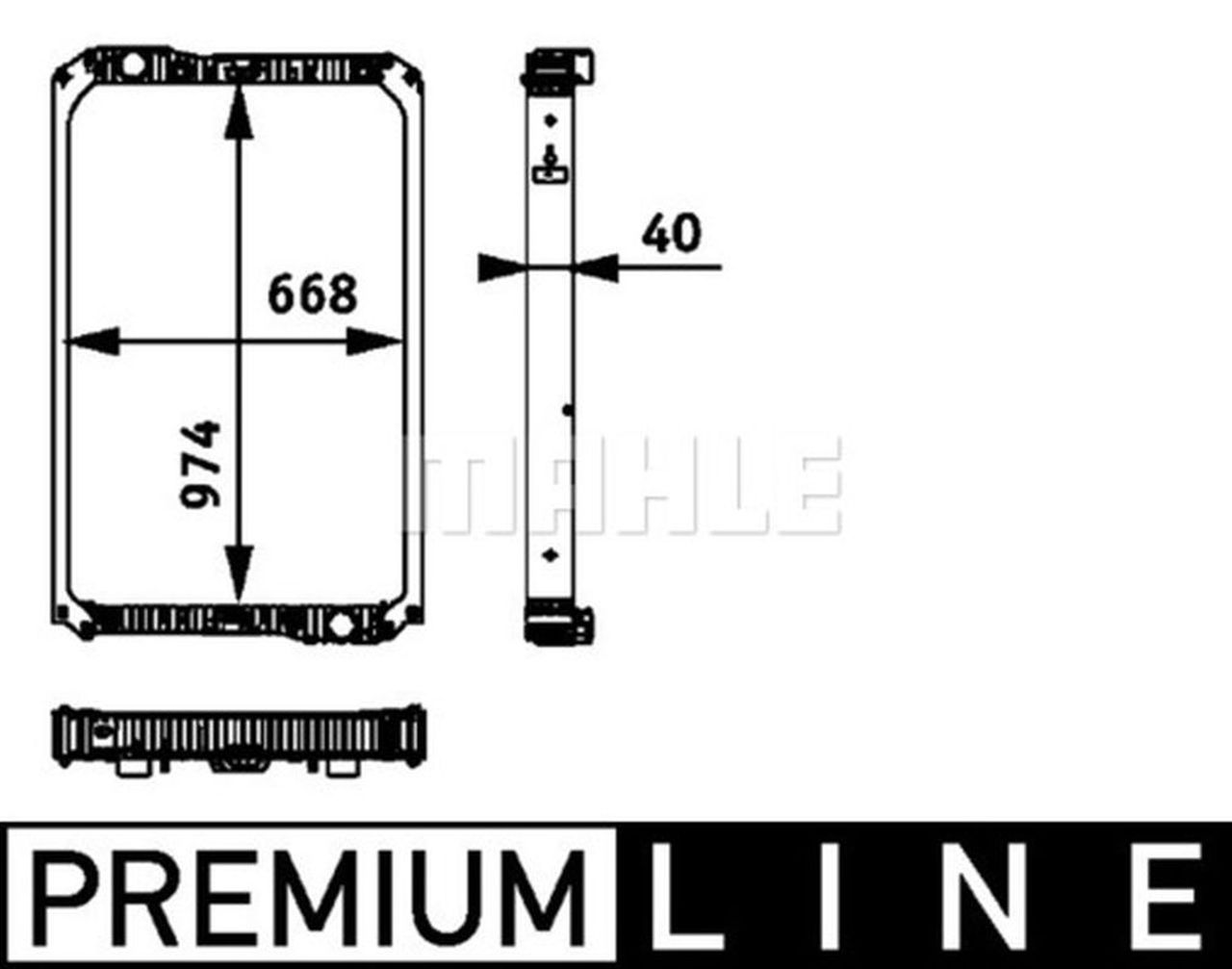 MAHLE Truck/Bus Radiator CR713000P