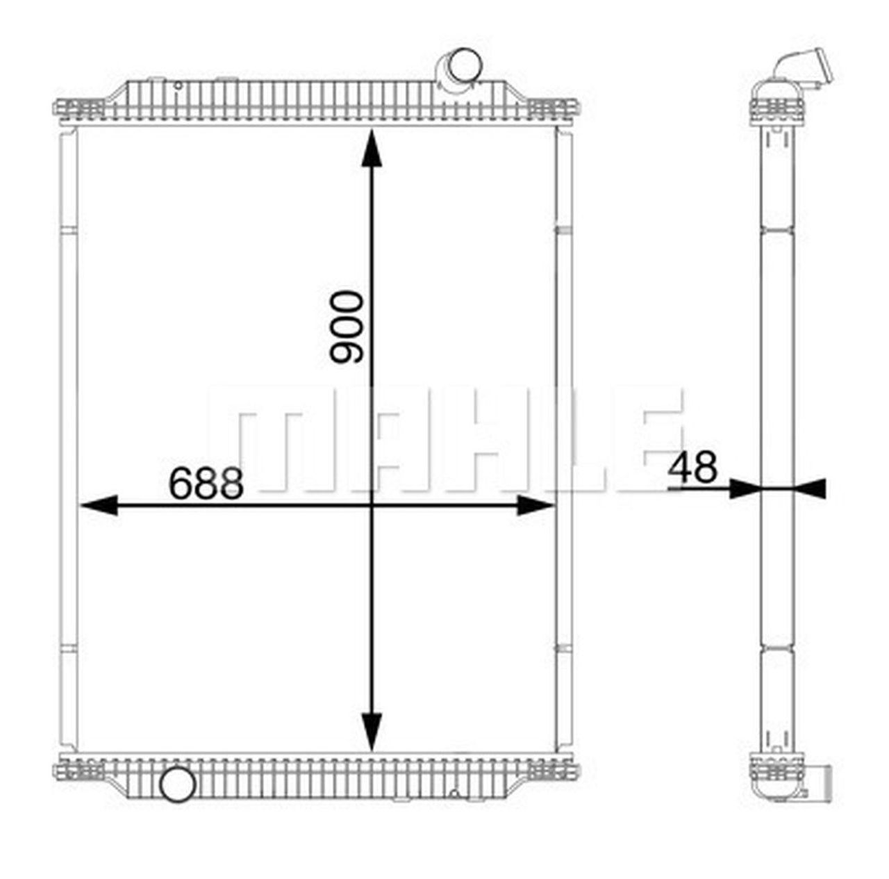MAHLE Truck/Bus Radiator CR717000S
