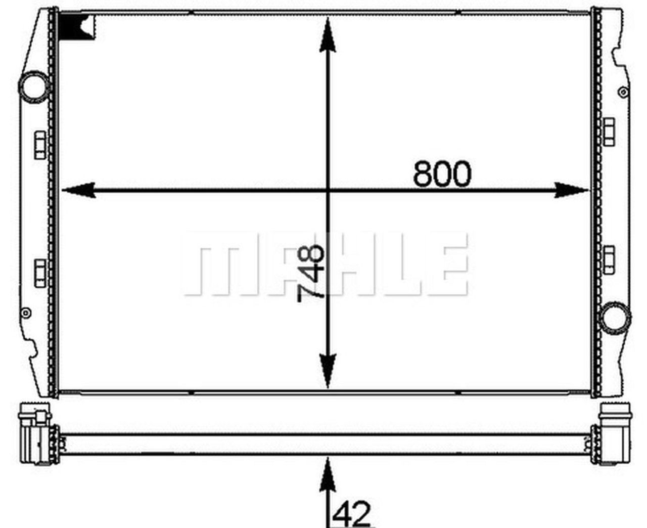MAHLE Truck/Bus Radiator CR719001P