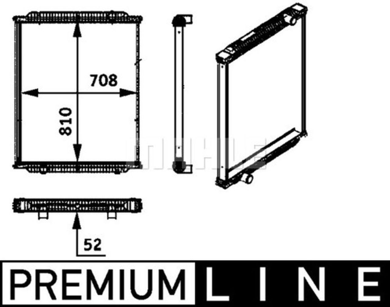 MAHLE Truck/Bus Radiator CR725000P