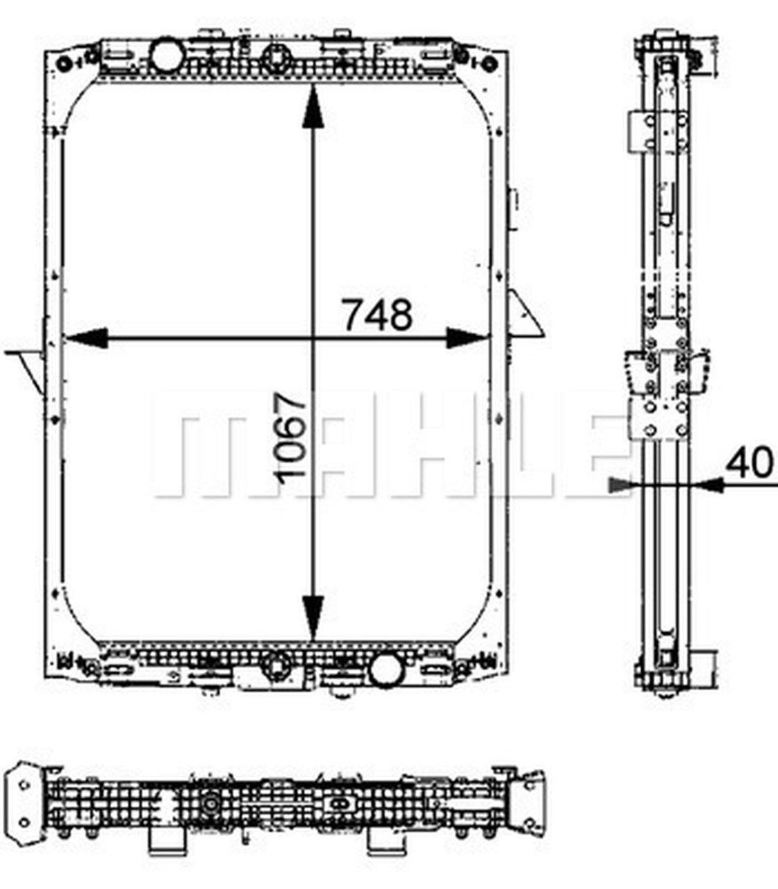 MAHLE Truck/Bus Radiator CR728000P