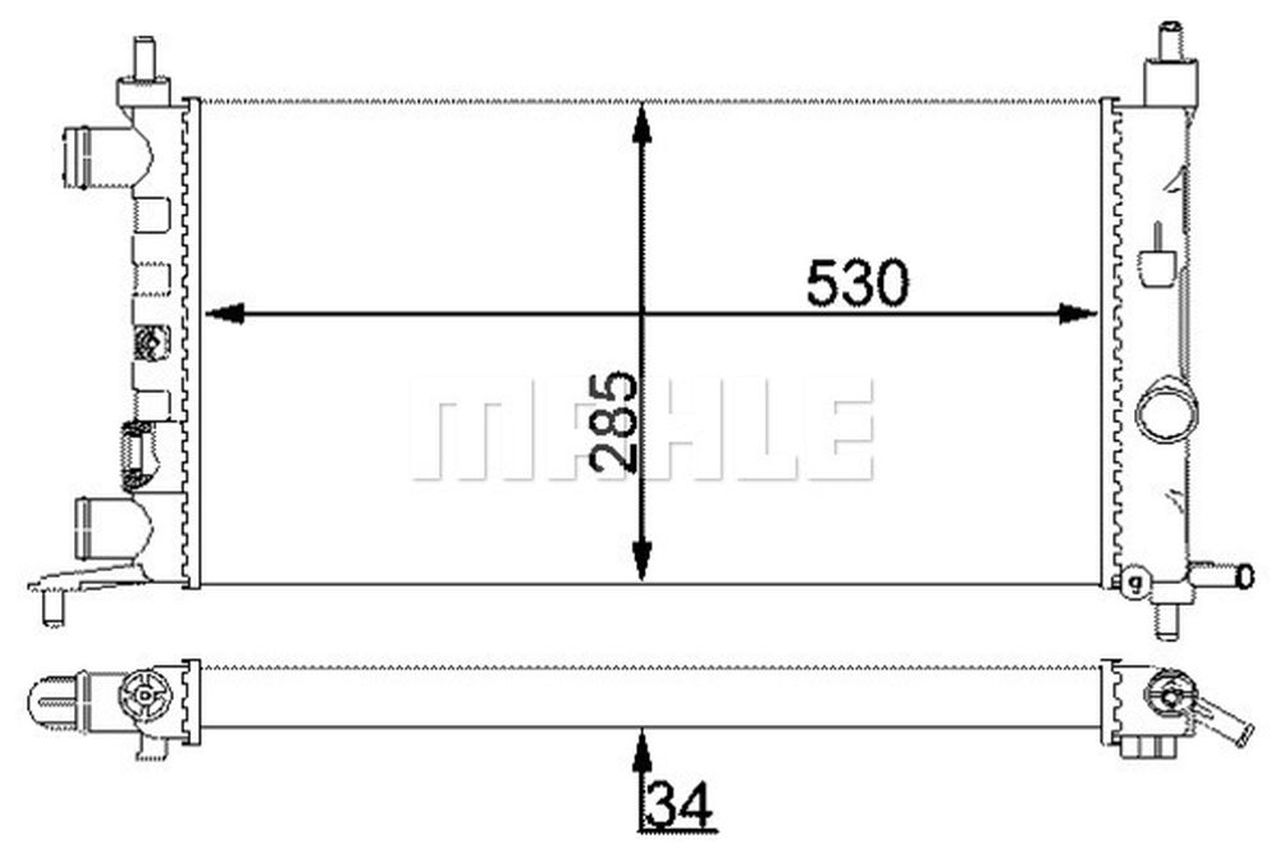 MAHLE PC Radiator CR735000S