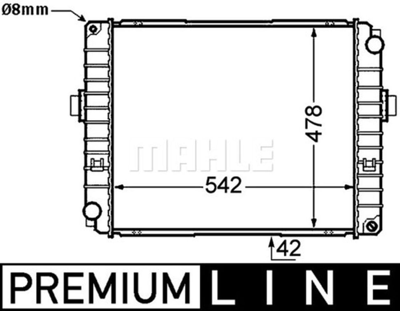 MAHLE Truck/Bus Radiator CR757000P