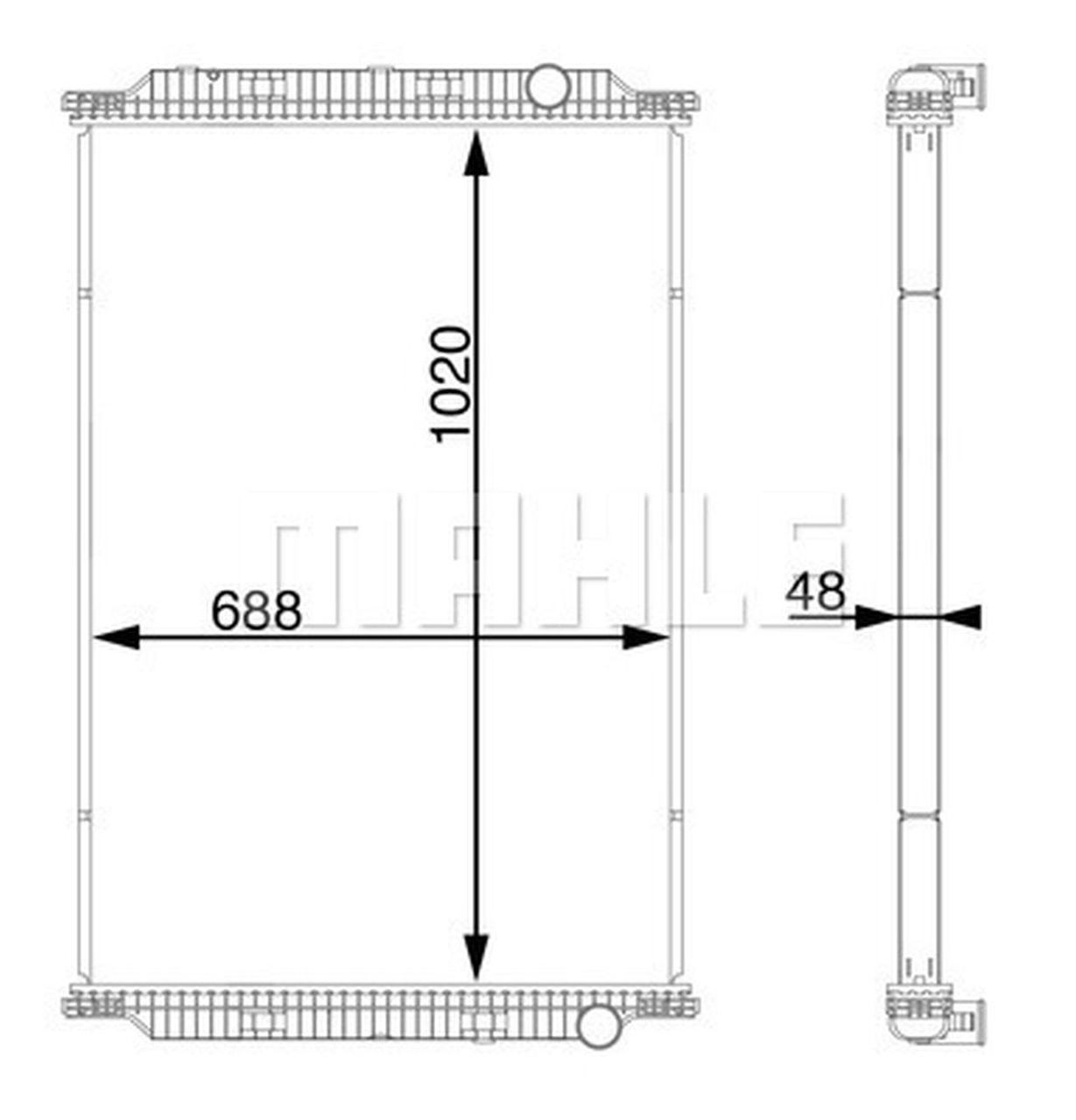 MAHLE Truck/Bus Radiator CR772000S