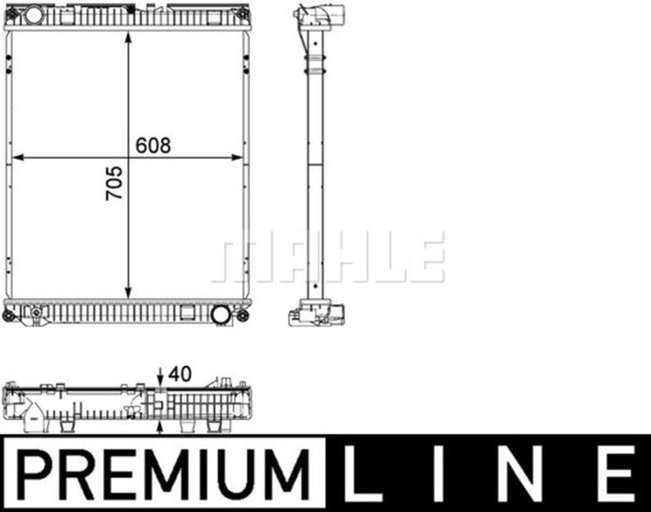 MAHLE Truck/Bus Radiator CR784000P